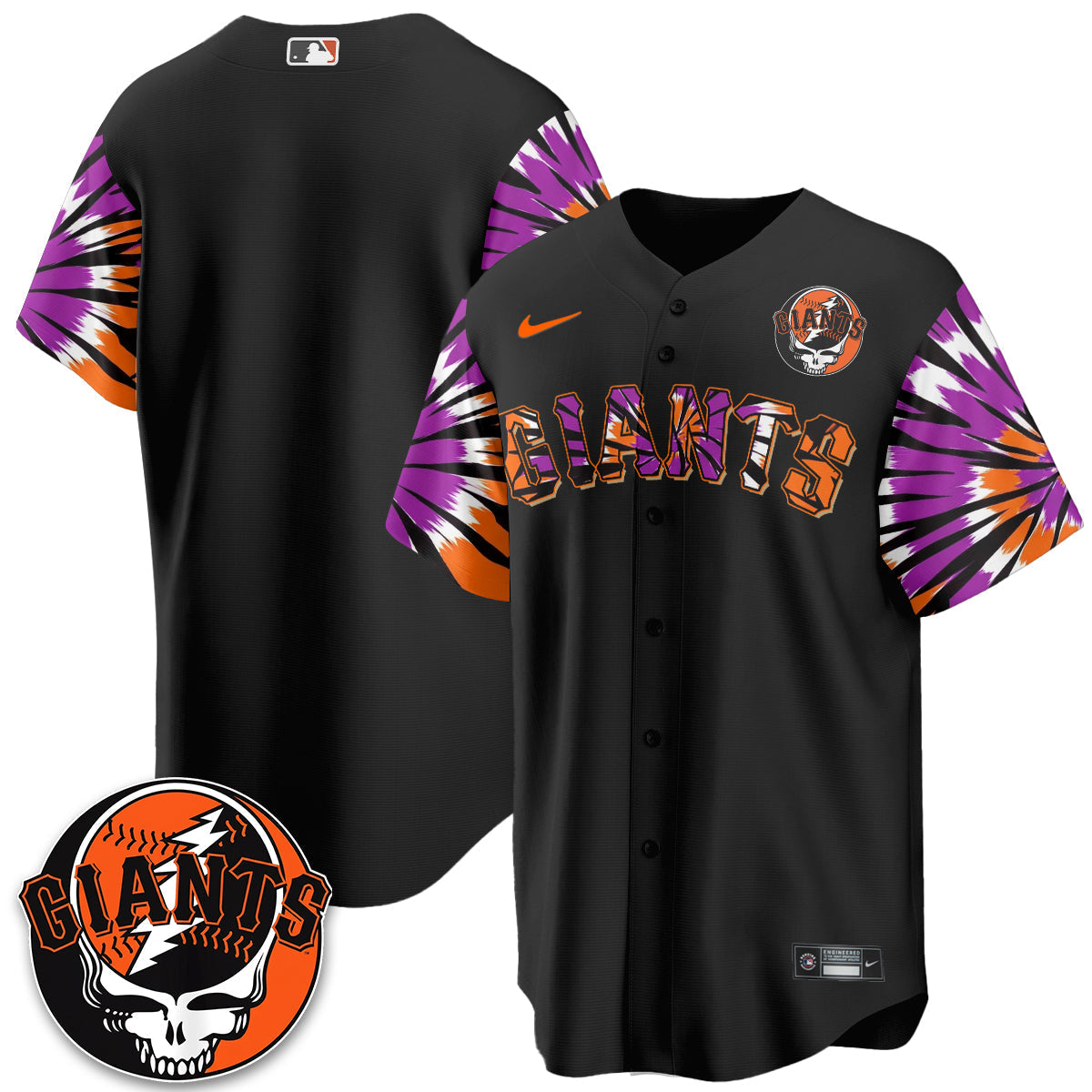 San Francisco Giants x Grateful Dead Vapor Jersey V2 - Stitched