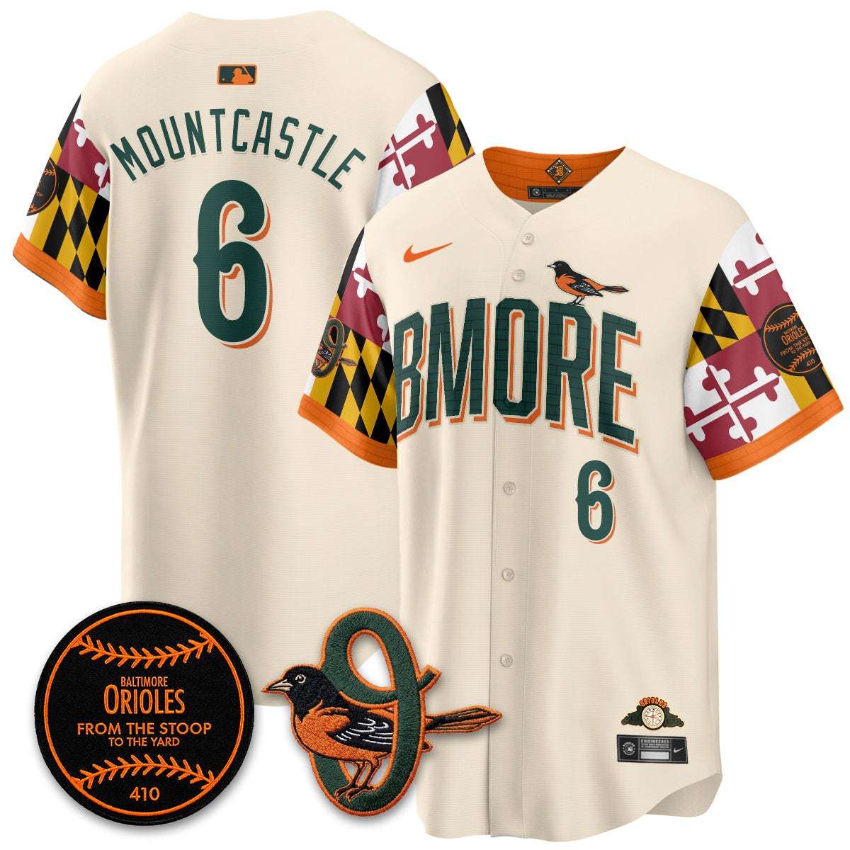 Baltimore Orioles x Maryland State Flag 2026 Vapor Jersey - Stitched-Cuztomshoes