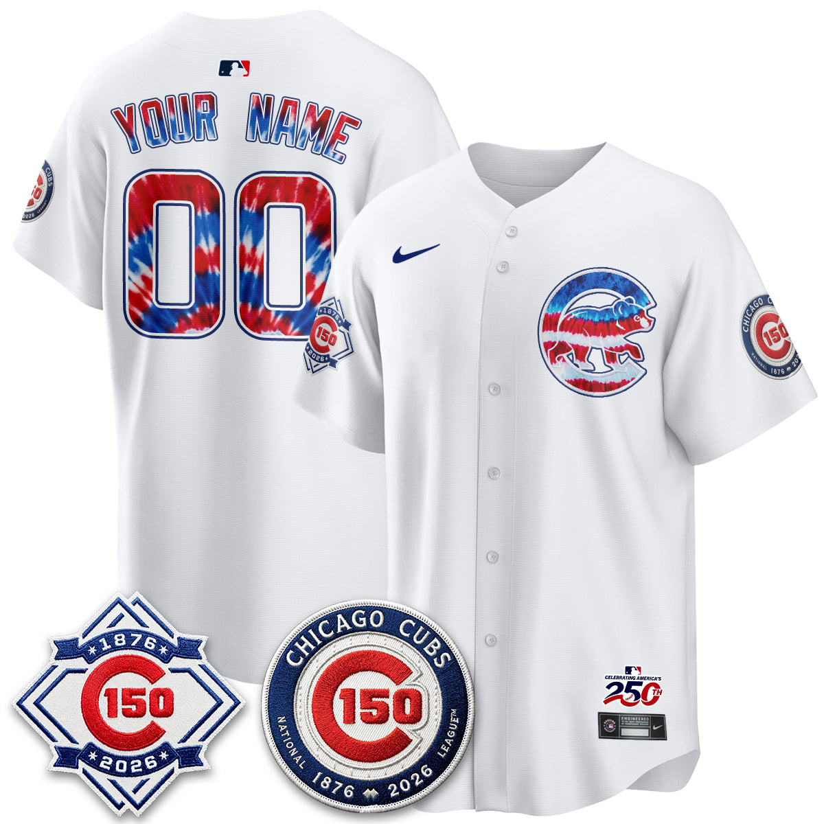 Chicago Cubs 2026 Americana Vapor Limited Custom Jersey - Stitched