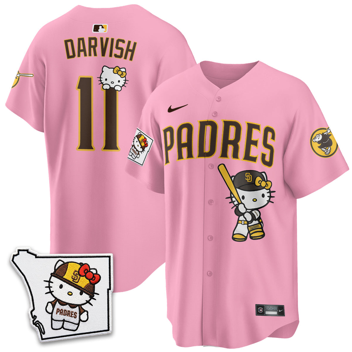 San Diego Padres x Meow KT Vapor Limited Jersey - Stitched V2