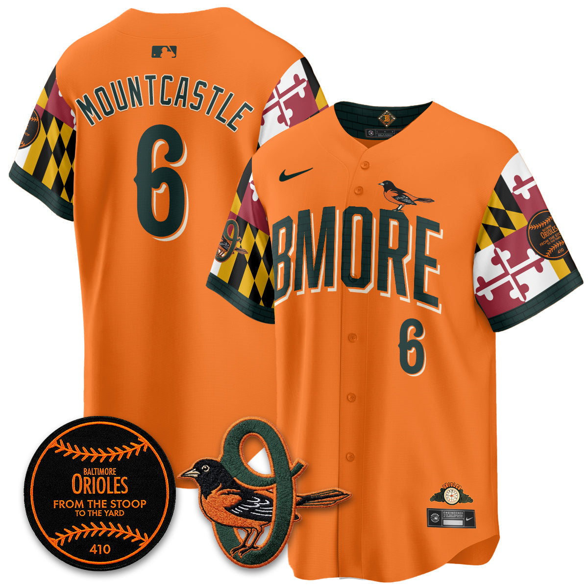 Baltimore Orioles x Maryland State Flag 2026 Vapor Jersey - Stitched-Cuztomshoes