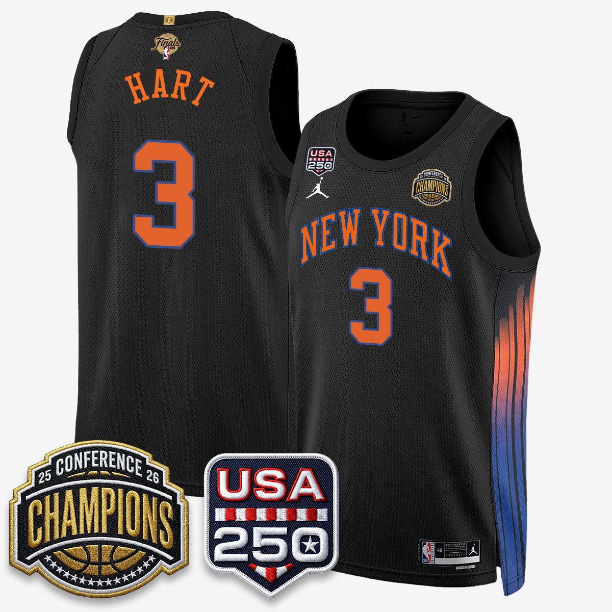 New York Knicks 2026 Basketball Eastern Conference Champions City Edition Jersey V2- Stitched-Cuztomshoes