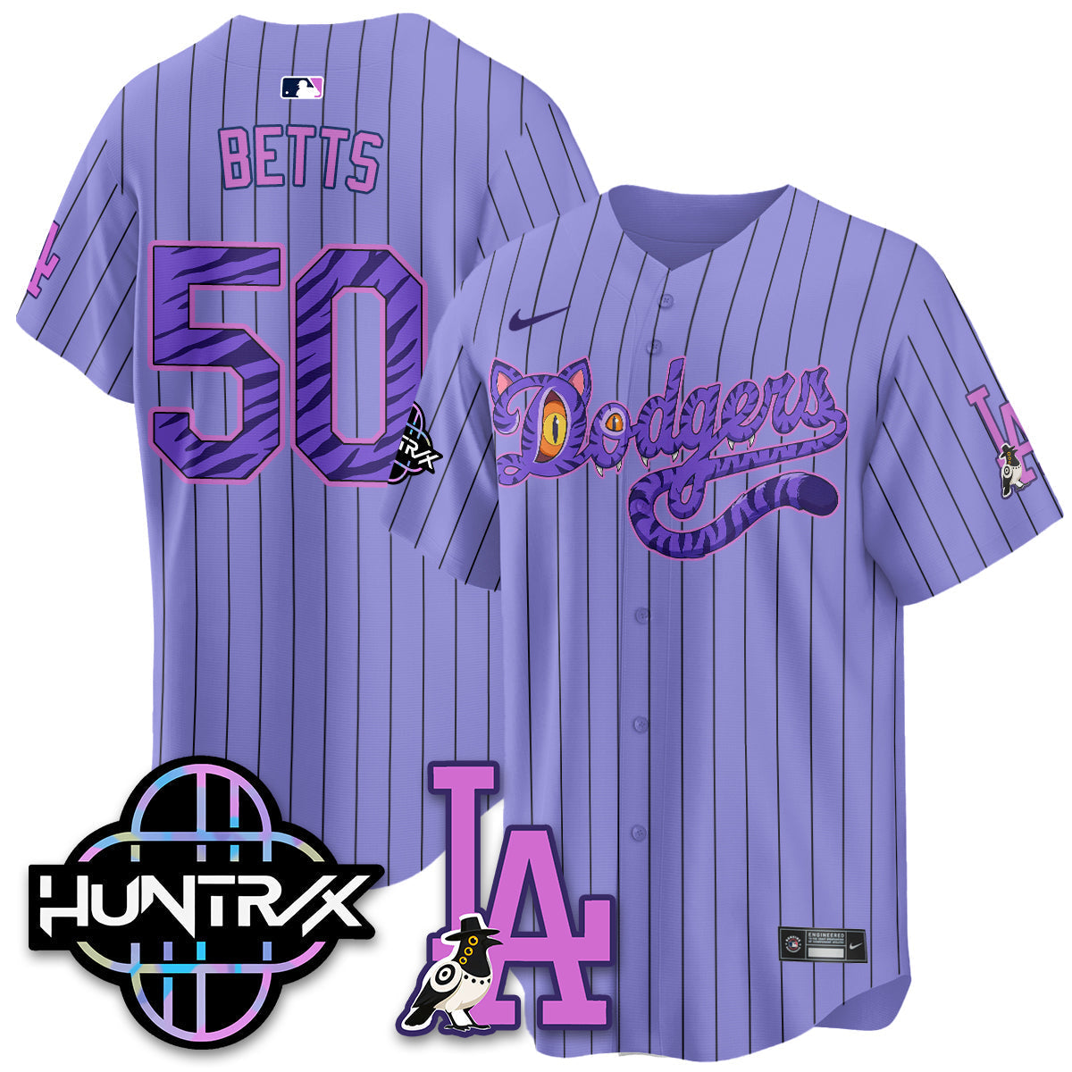 Los Angeles Dodgers x K-Pop Demon Hunters 2026 Vapor Jersey - Stitched-Cuztomshoes