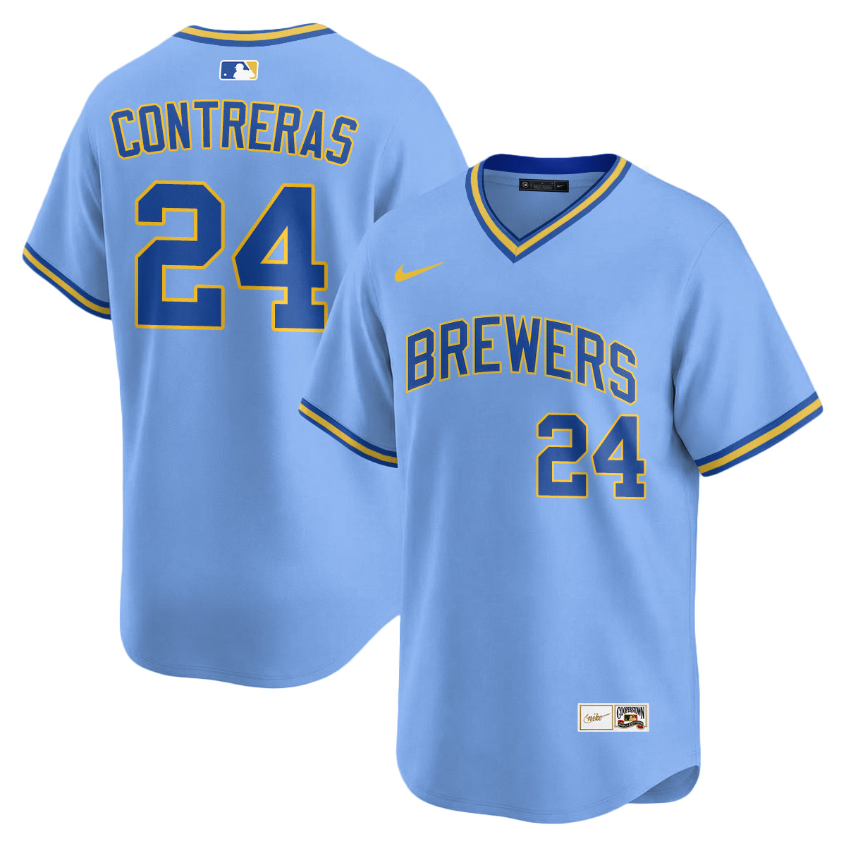 Milwaukee Brewers "Legacy Edition" Vapor Jersey - Stitched-Cuztomshoes