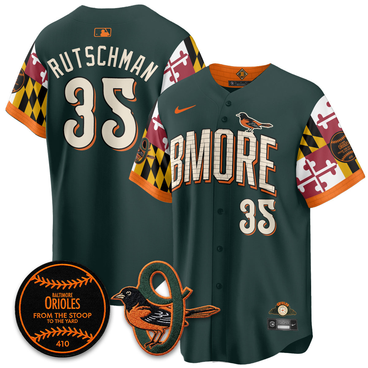 Baltimore Orioles x Maryland State Flag 2026 Vapor Jersey - Stitched-Cuztomshoes