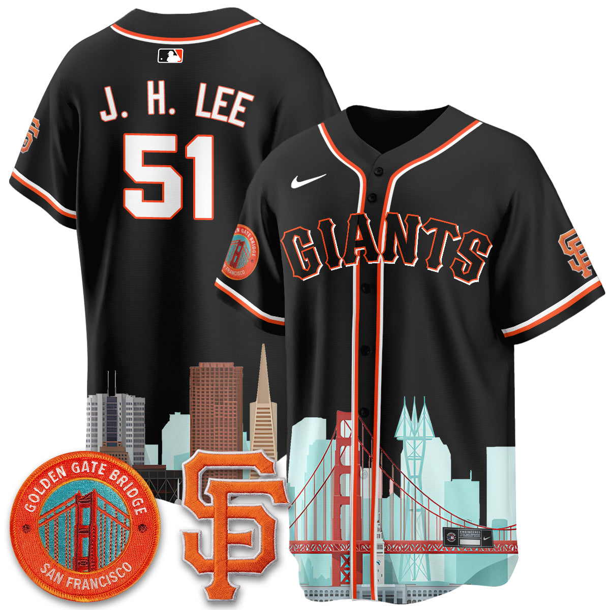 San Francisco Giants SF City Edition Vapor Jersey - Stitched
