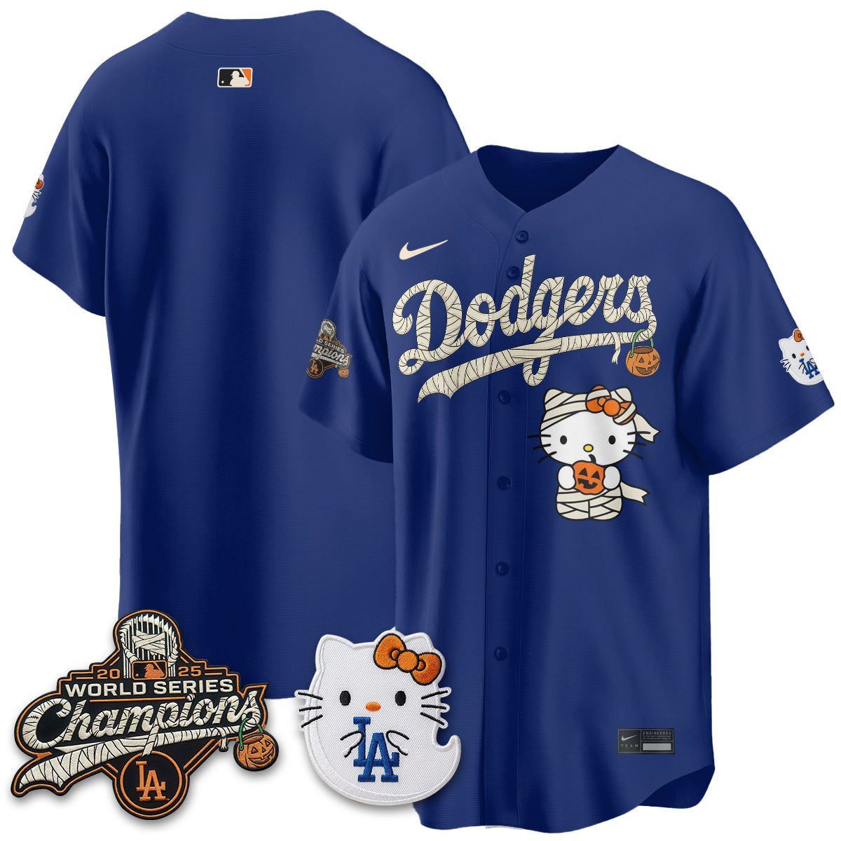 Los Angeles Dodgers Halloween 2026 Vapor Jersey V2- Stitched-Cuztomshoes