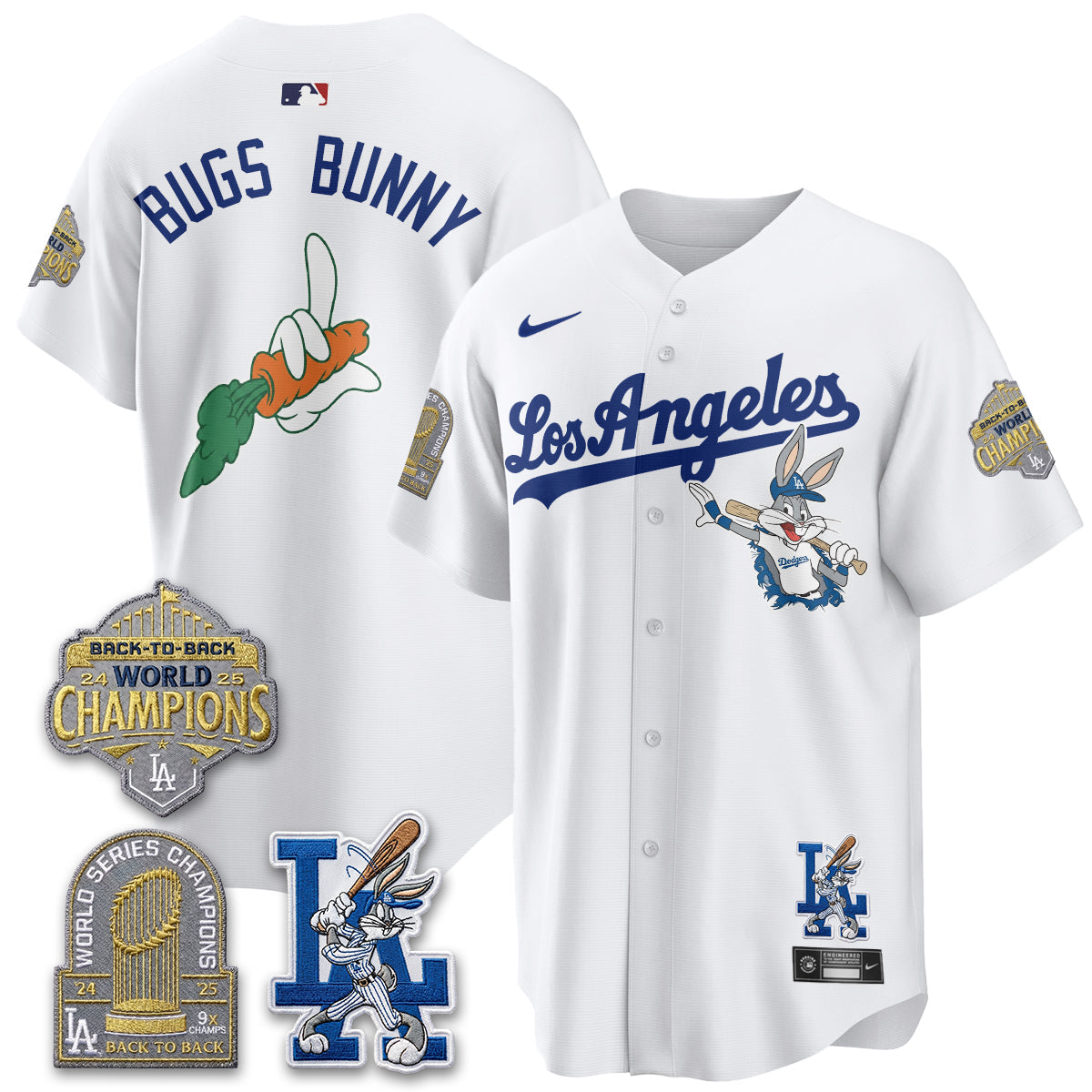 Los Angeles Dodgers Bunny Vapor Limited Jersey - Stitched-Cuztomshoes