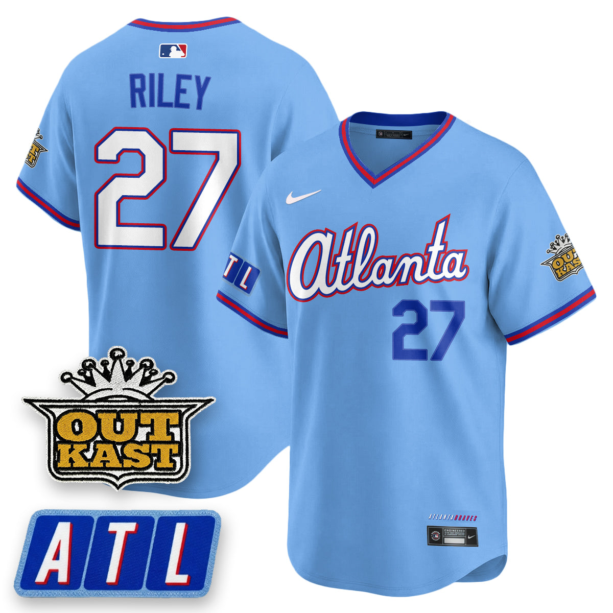 Atlanta Braves 2026 City Connect x Outkast Patch Vapor Limited Jersey - Stitched-Cuztomshoes