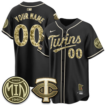 Minnesota Twins 2026 Armed Forces Day Custom Jersey  - Stitched