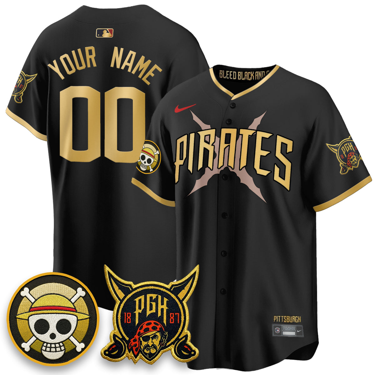 Pittsburgh Pirates 2026 City Connect x OP Vapor Limited Custom Jersey - Stitched