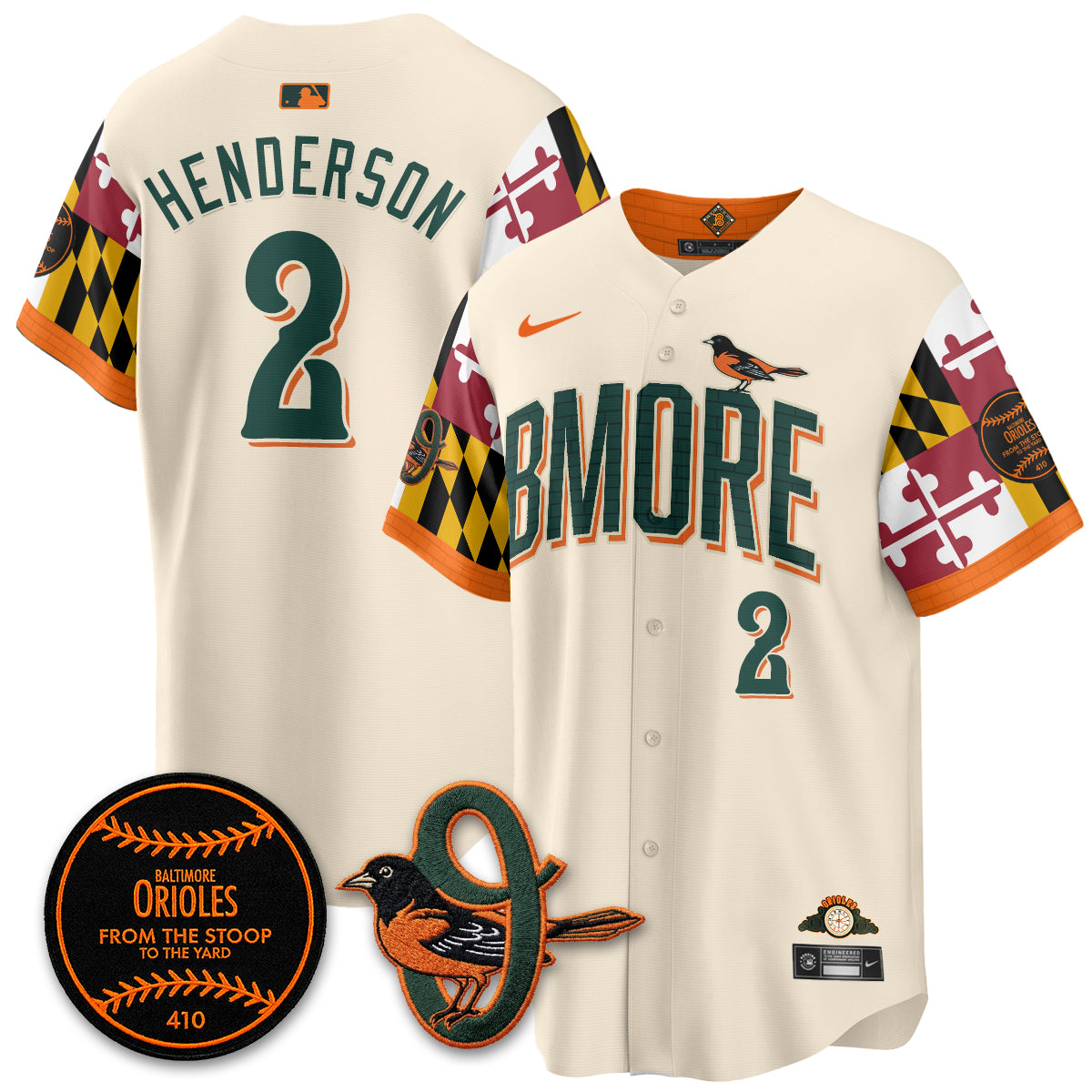 Baltimore Orioles x Maryland State Flag 2026 Vapor Jersey - Stitched-Cuztomshoes
