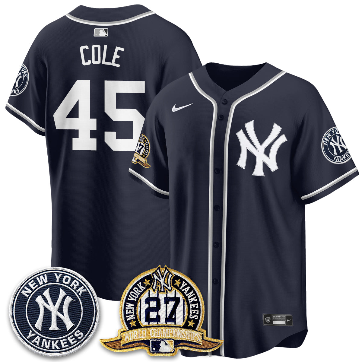 New York Yankees 2026 Black Out Style Vapor Limited Jersey - Stitched