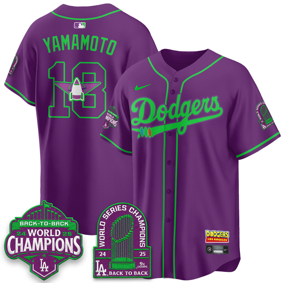Los Angeles Dodgers 2026 Space Ranger Vapor Limited Jersey - Stitched-Cuztomshoes