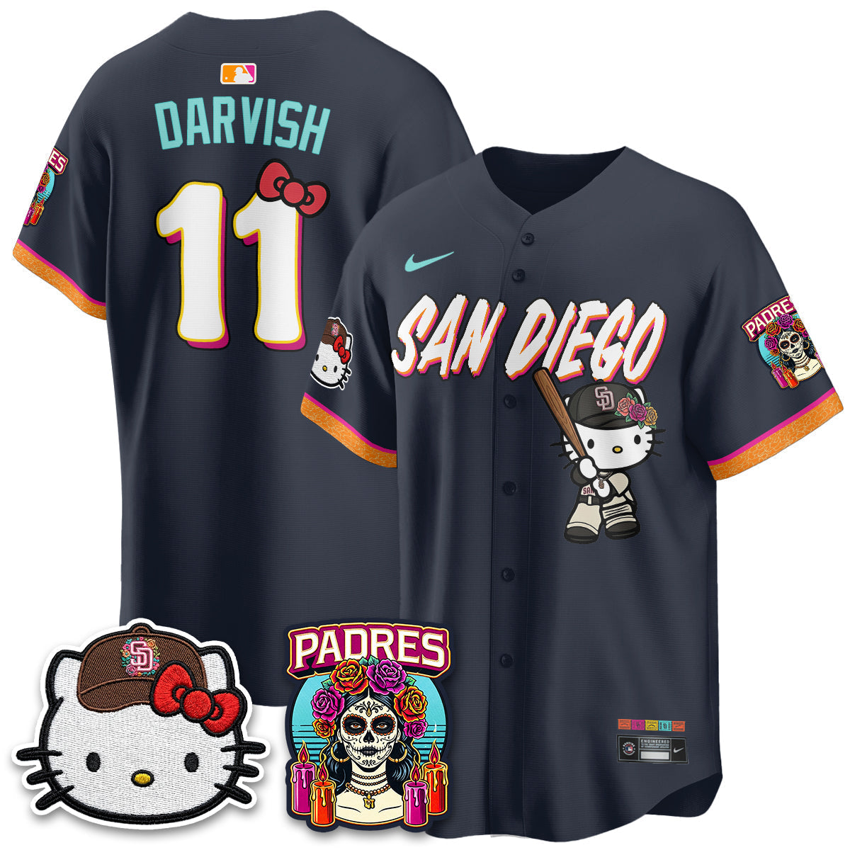 San Diego Padres 2026 City Connect x Meow KT Vapor Limited Jersey - Stitched