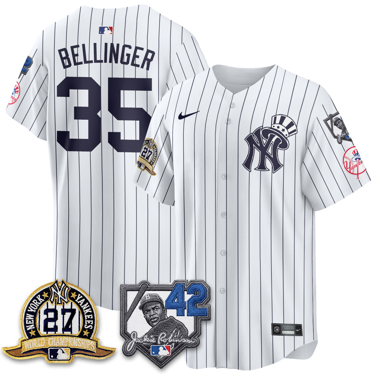 New York Yankees 2026 Jackie Robinson Day Vapor Limited Gold Edition Jersey - Stitched - V2