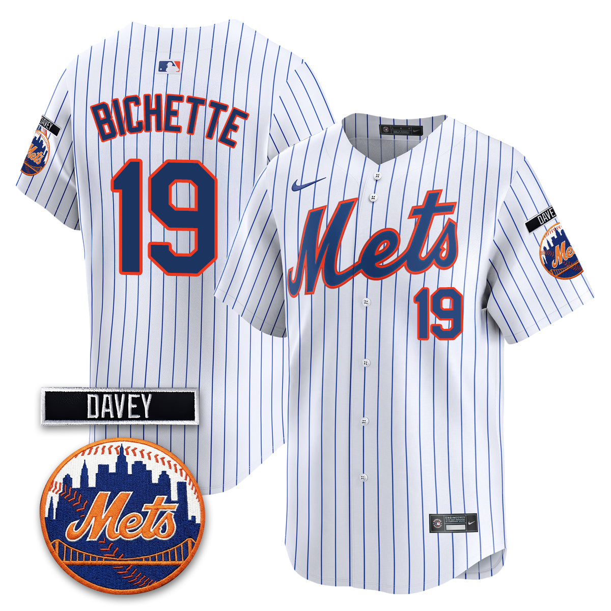 New York Mets 2026 Davey Johnson Memorial Vapor Limited Jersey - Stitched