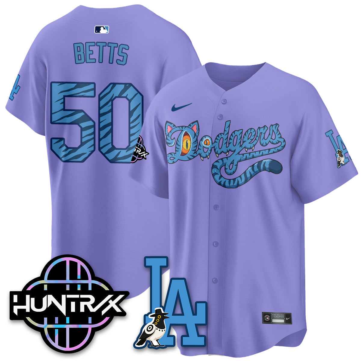 Los Angeles Dodgers x K-Pop Demon Hunters 2026 Vapor Jersey - Stitched-Cuztomshoes