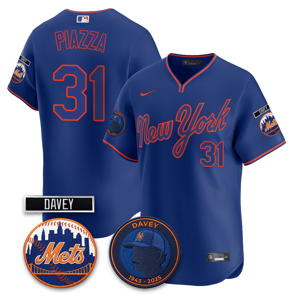 New York Mets 2026 Davey Johnson In Memoriam Vapor Limited Jersey - Stitched-Cuztomshoes