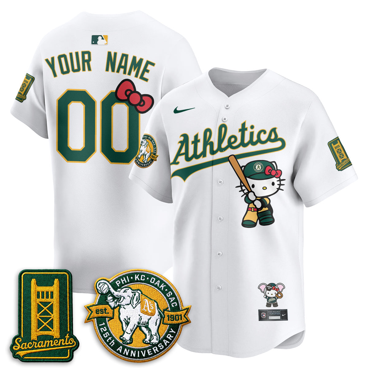 Athletics x Meow KT 2026 Vapor Limited Custom Jersey - Stitched