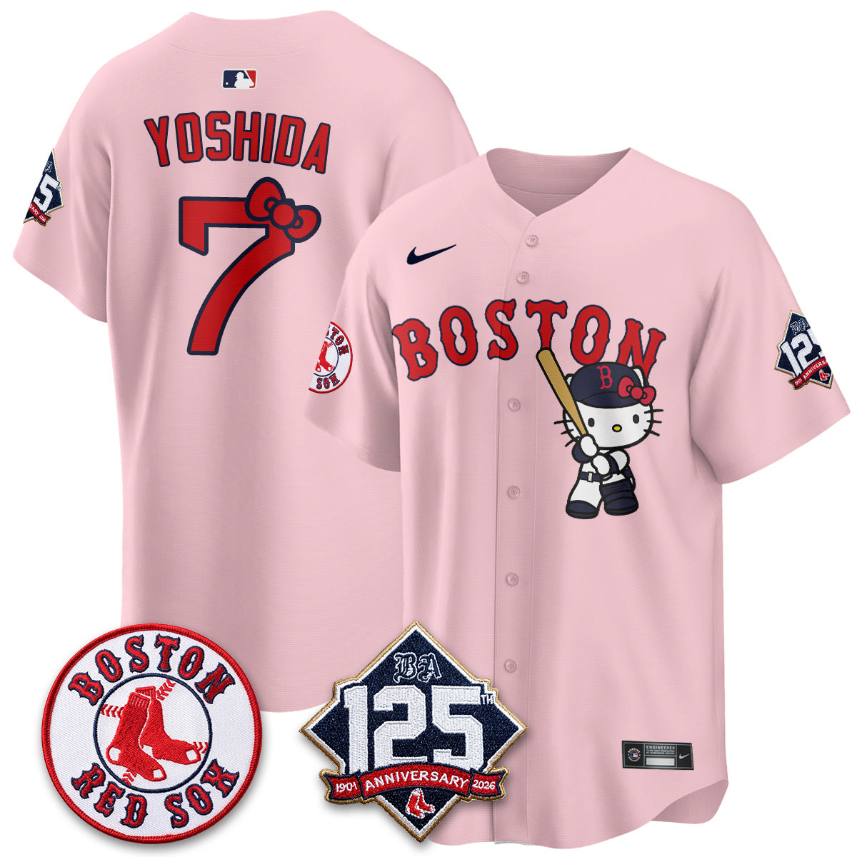 Boston Red Sox x Meow KT Vapor Limited Jersey - Stitched