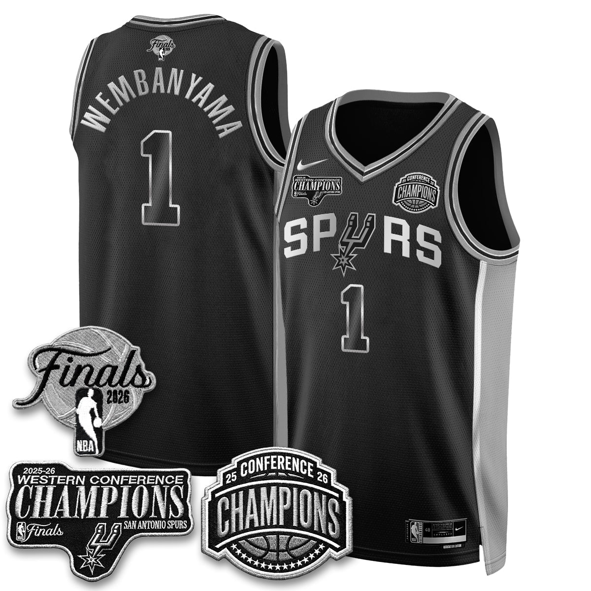 San Antonio Spurs 2026 Basketball  Western Conference Champions Vapor Special Edition Jersey - Stitched
