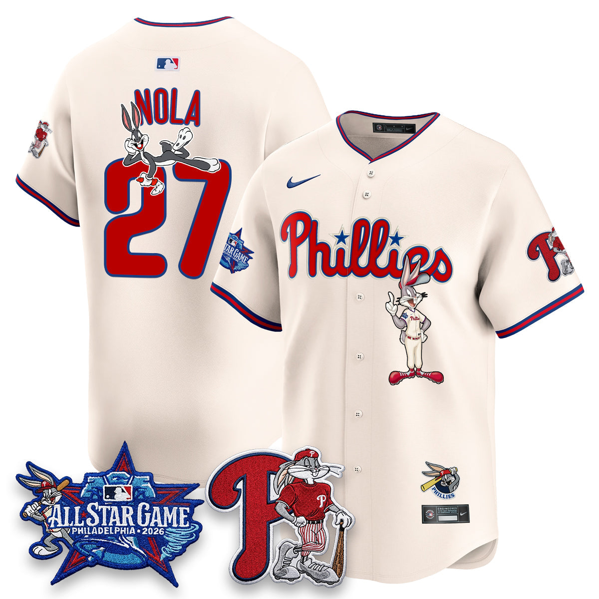 Philadelphia Phillies x Bunny Vapor Premier Limited Jersey - Stitched