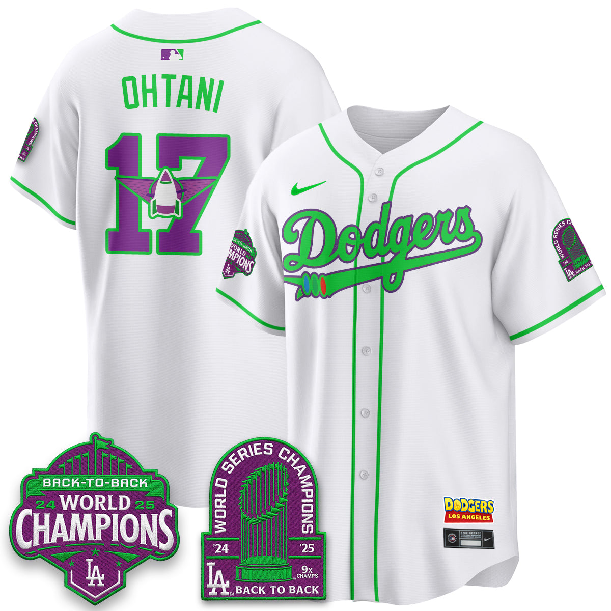 Los Angeles Dodgers 2026 Space Ranger Vapor Limited Jersey - Stitched-Cuztomshoes
