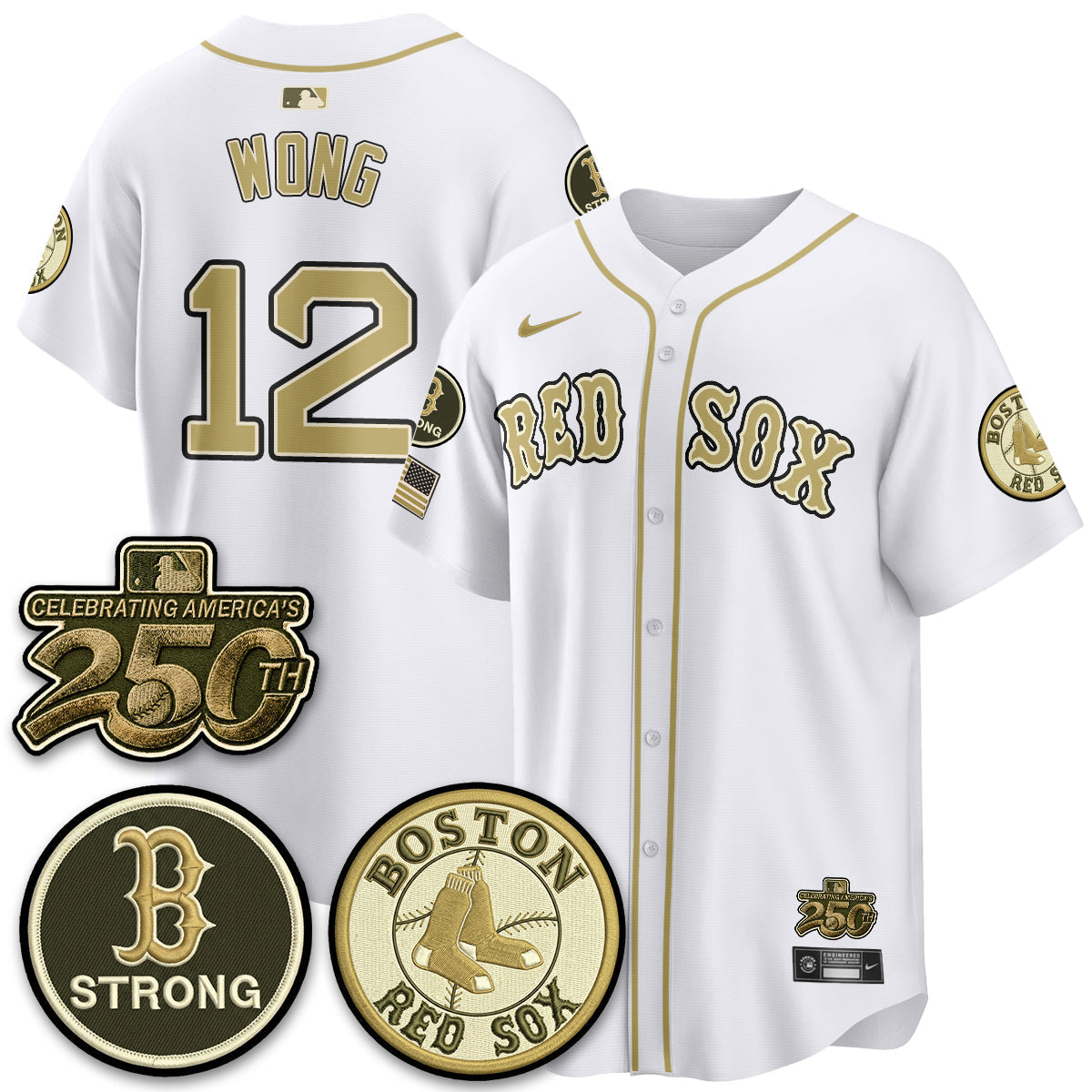 Boston Red Sox 2026 Armed Forces Day Jersey V2 - Stitched