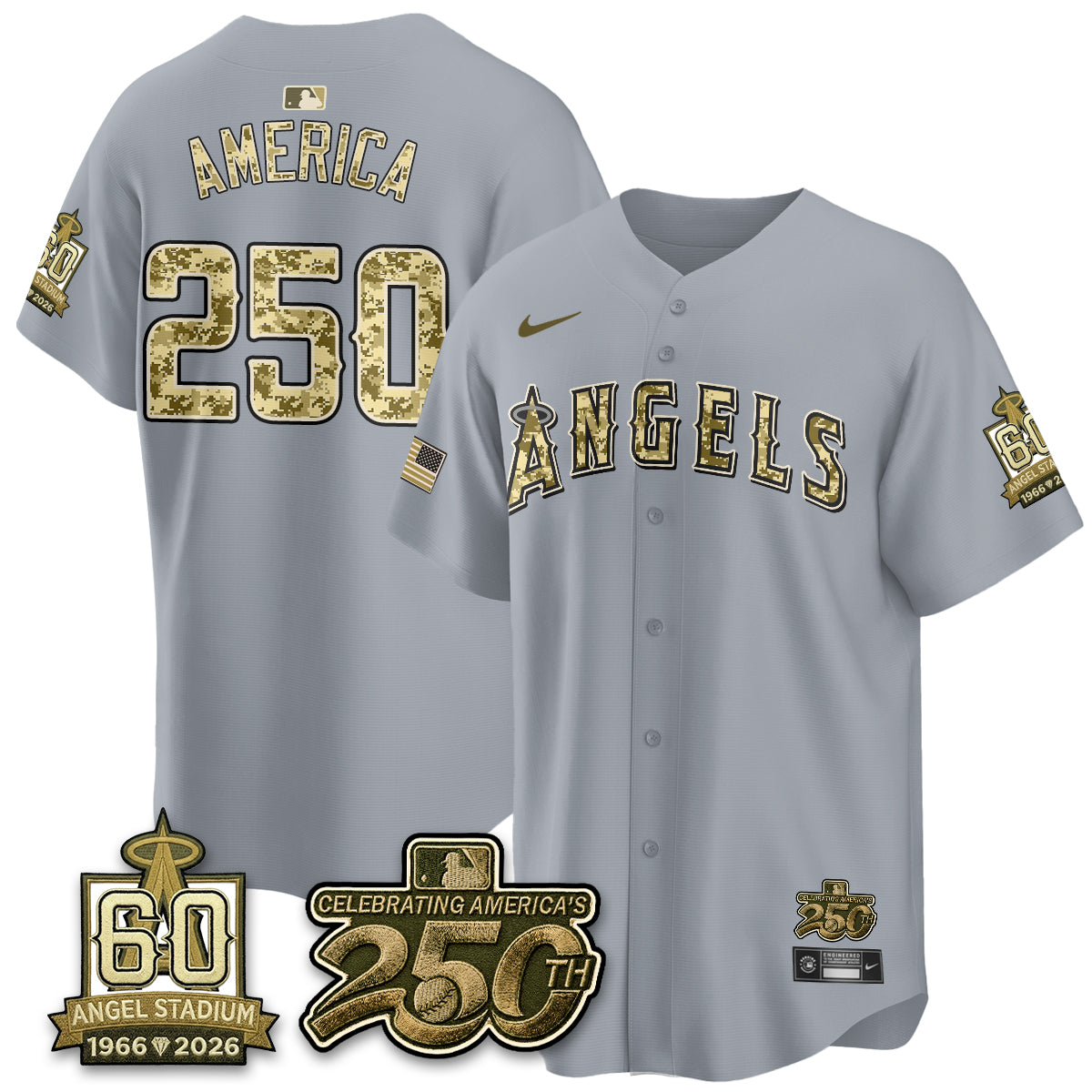 Los Angeles Angels Salute to Service 2026 Vapor Limited Jersey - Stitched-Cuztomshoes