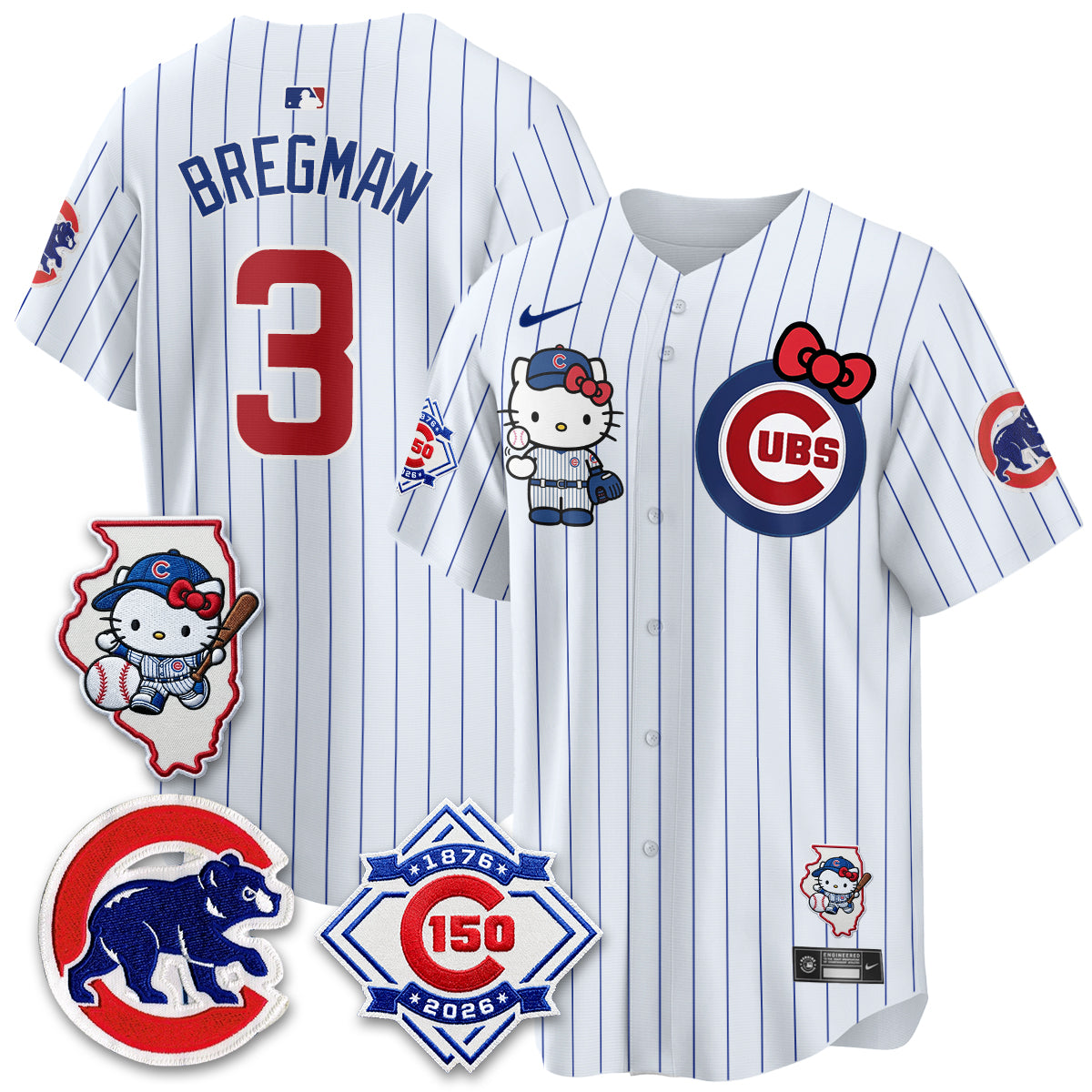 Chicago Cubs x Meow KT Vapor Premier Limited Jersey - Stitched V2