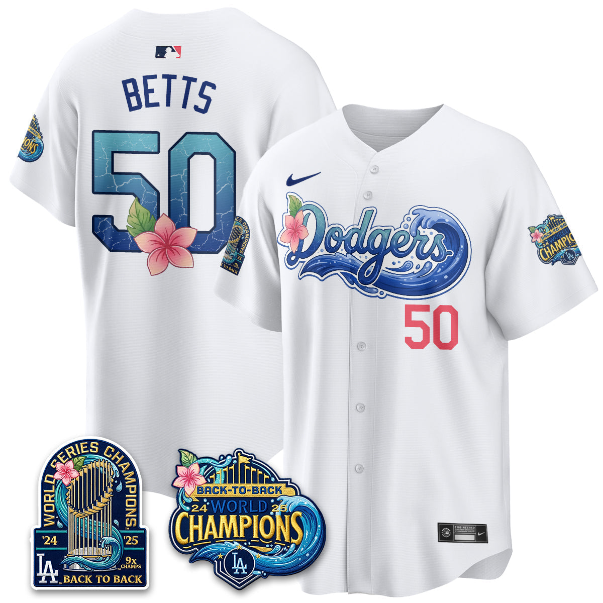 Los Angeles Dodgers Aloha Spirit Vapor Limited Jersey - Stitched-Cuztomshoes