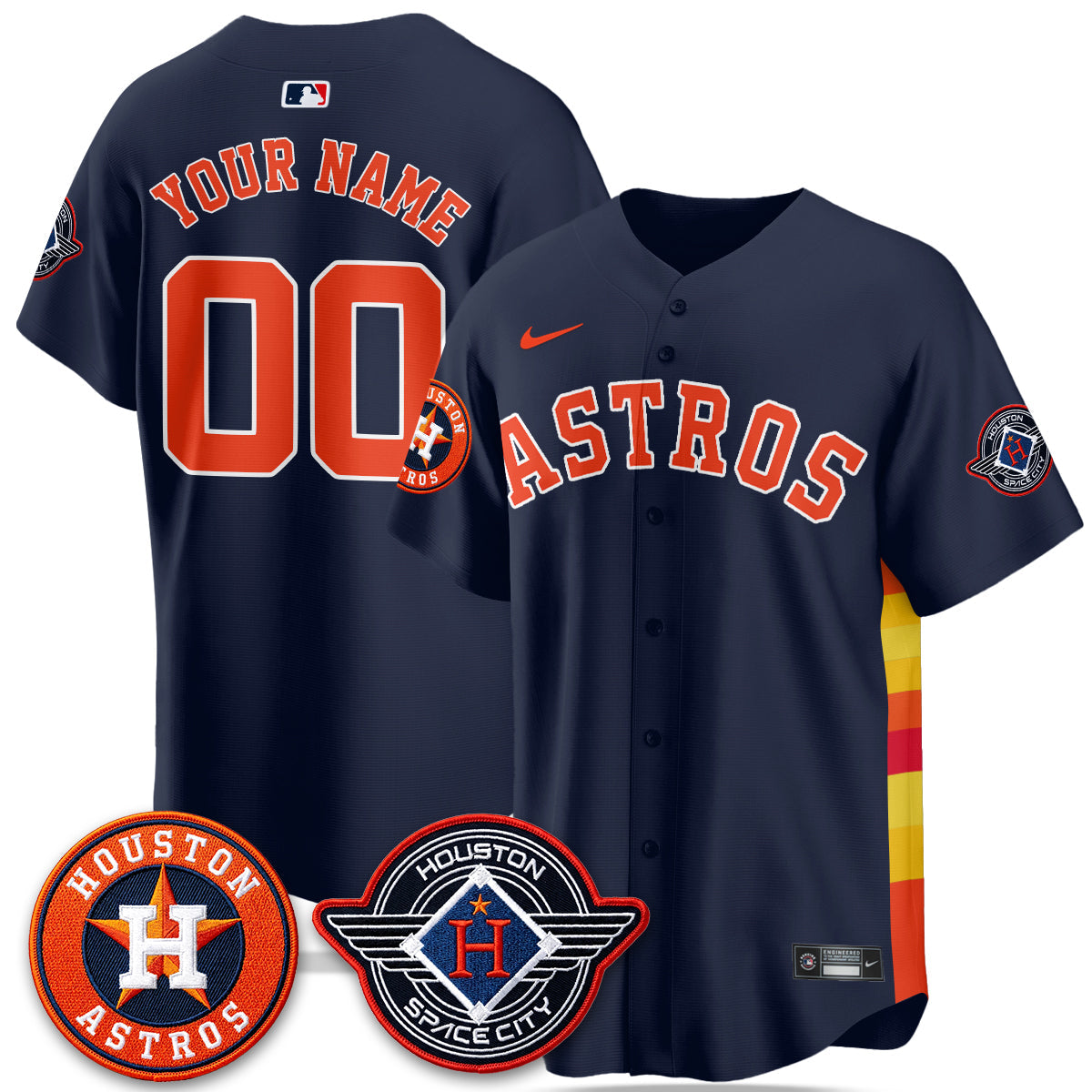 Houston Astros 2026 Space City Vapor Limited Custom Jersey - Stitched-Cuztomshoes
