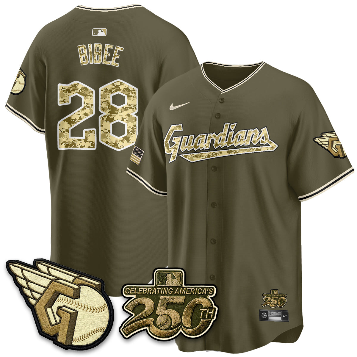 Cleveland Guardians Salute to Service 2026 Vapor Limited Jersey - Stitched