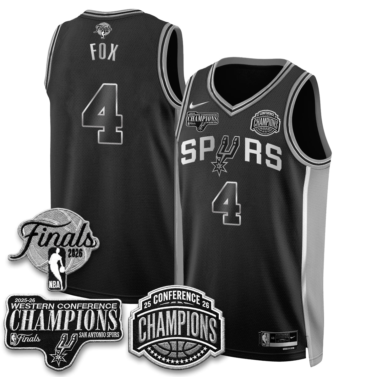 San Antonio Spurs 2026 Basketball  Western Conference Champions Vapor Special Edition Jersey - Stitched