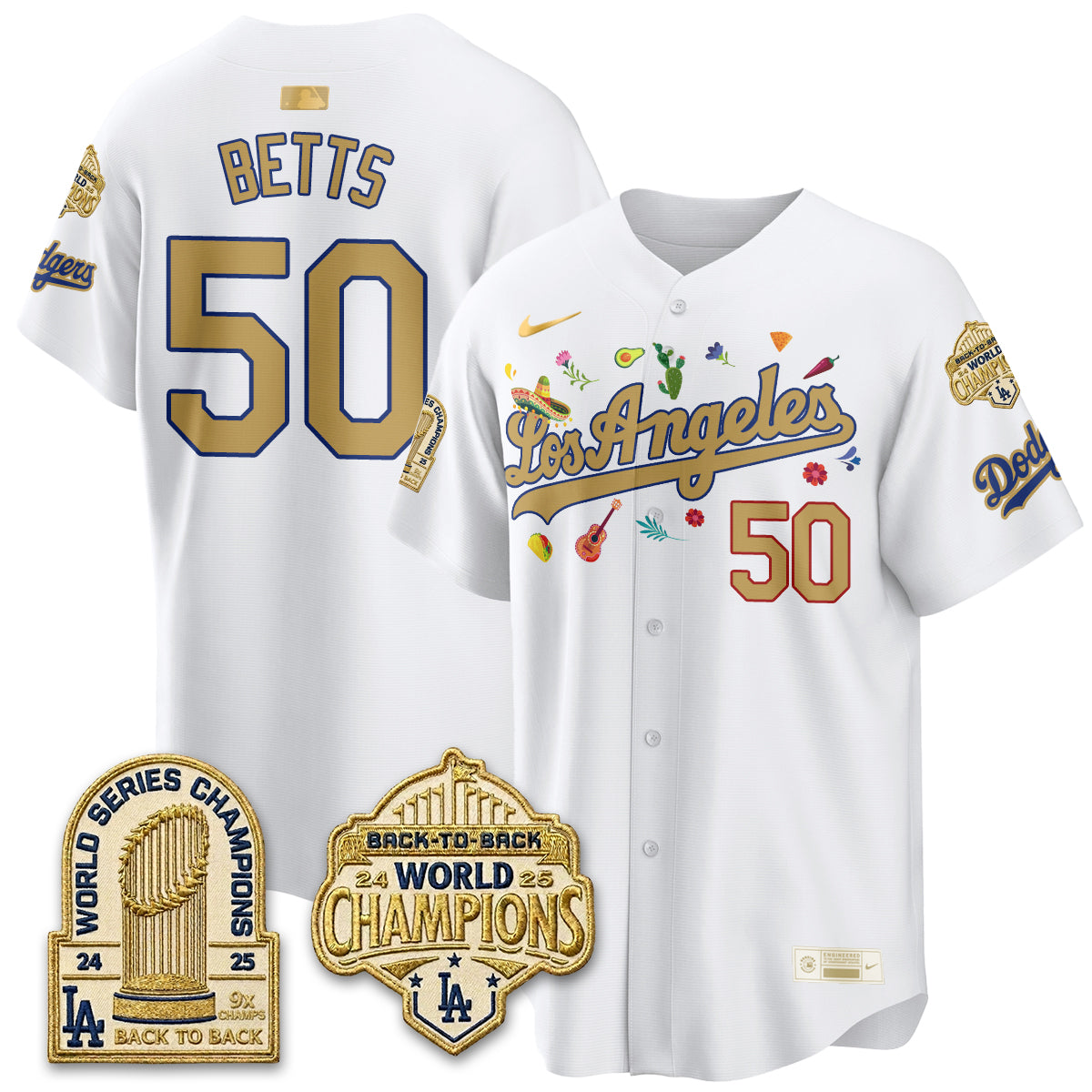 Los Angeles Dodgers Mexican Heritage 2026 Premier Limited Vapor Jersey - Stitched-Cuztomshoes