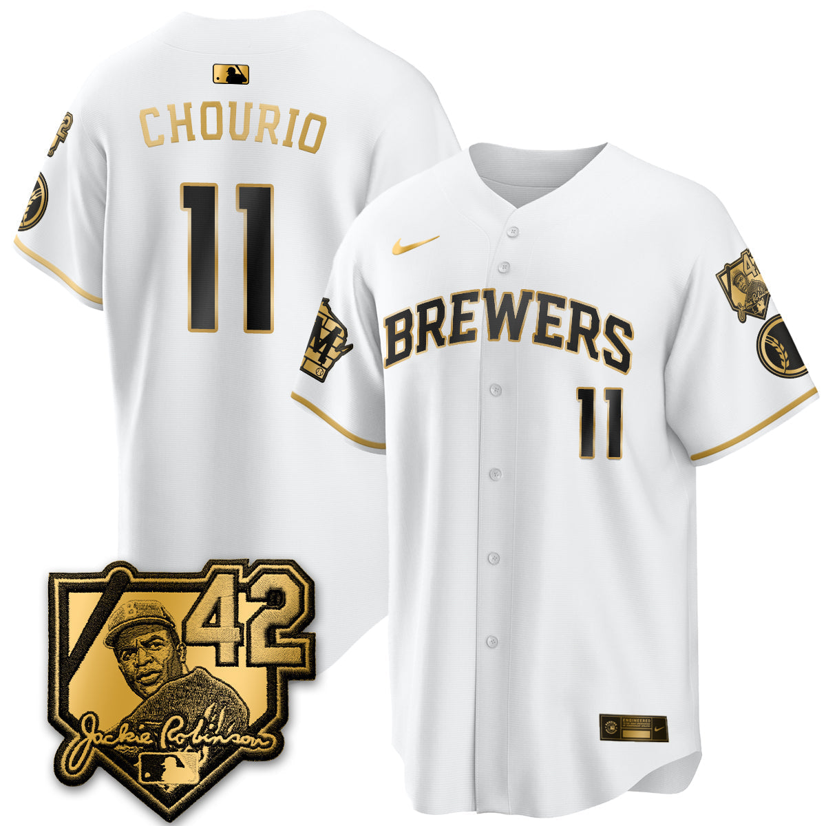 Milwaukee Brewers 2026 New Era Vapor Limited Jersey - Stitched-Cuztomshoes