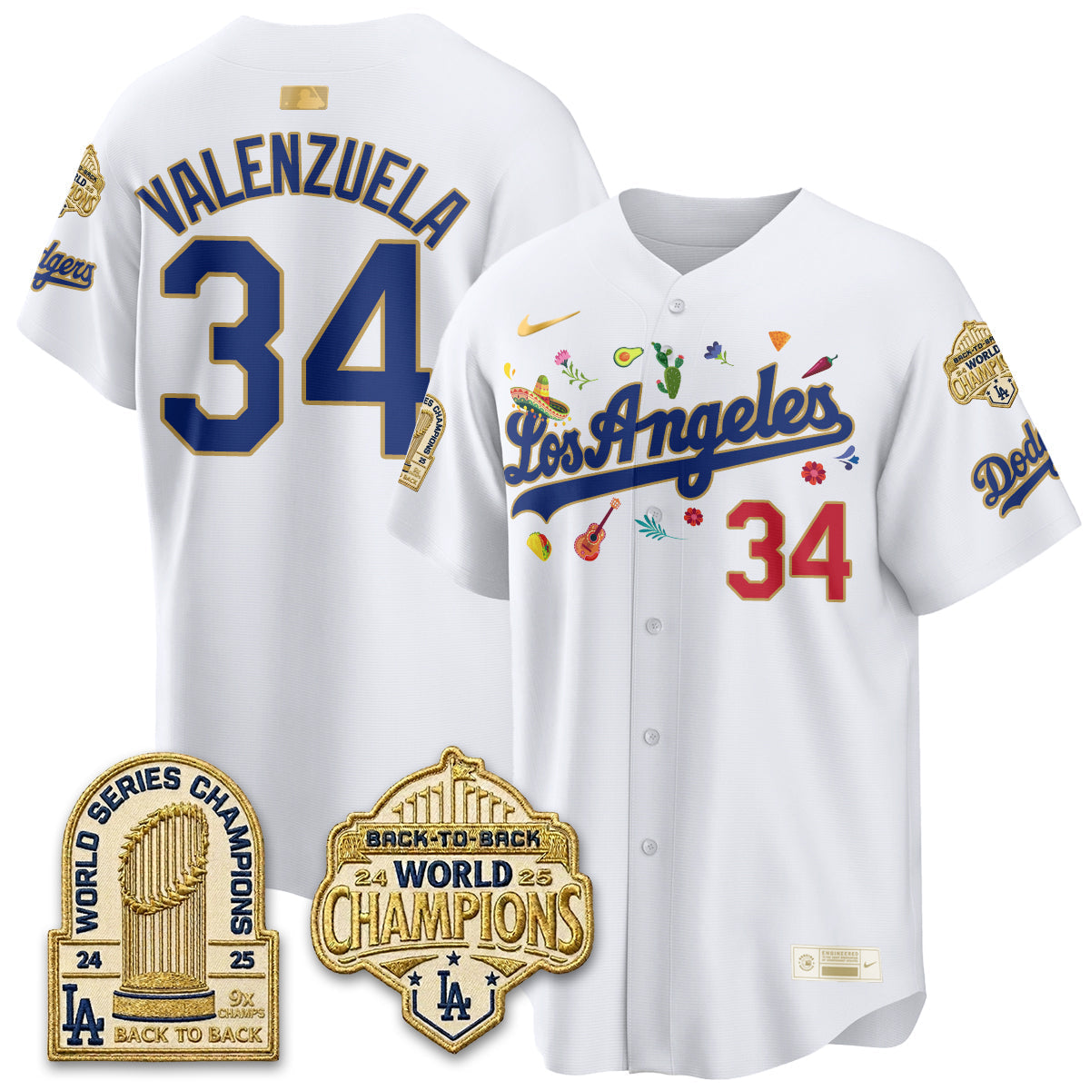 Los Angeles Dodgers Mexican Heritage 2026 Premier Limited Vapor Jersey - Stitched-Cuztomshoes