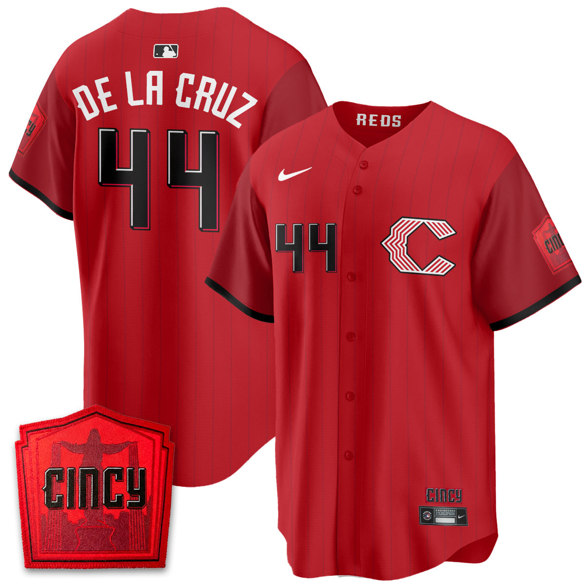 Cincinnati Reds 2026 City Connect Limited Premier Vapor Jersey - Stitched