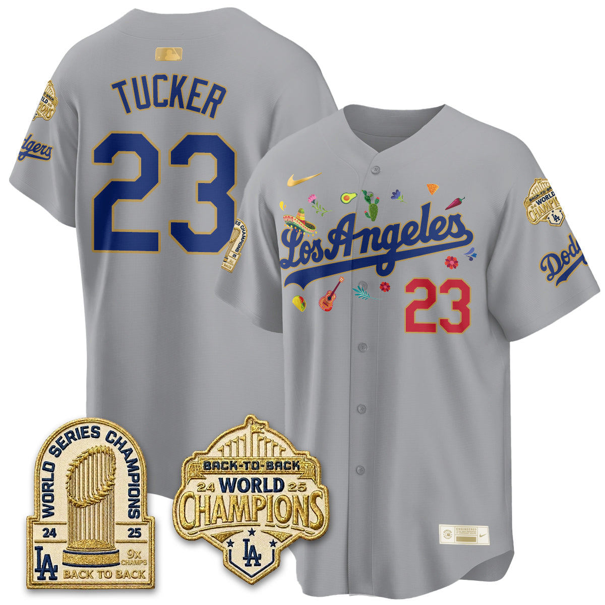 Los Angeles Dodgers Mexican Heritage 2026 Premier Limited Vapor Jersey - Stitched-Cuztomshoes