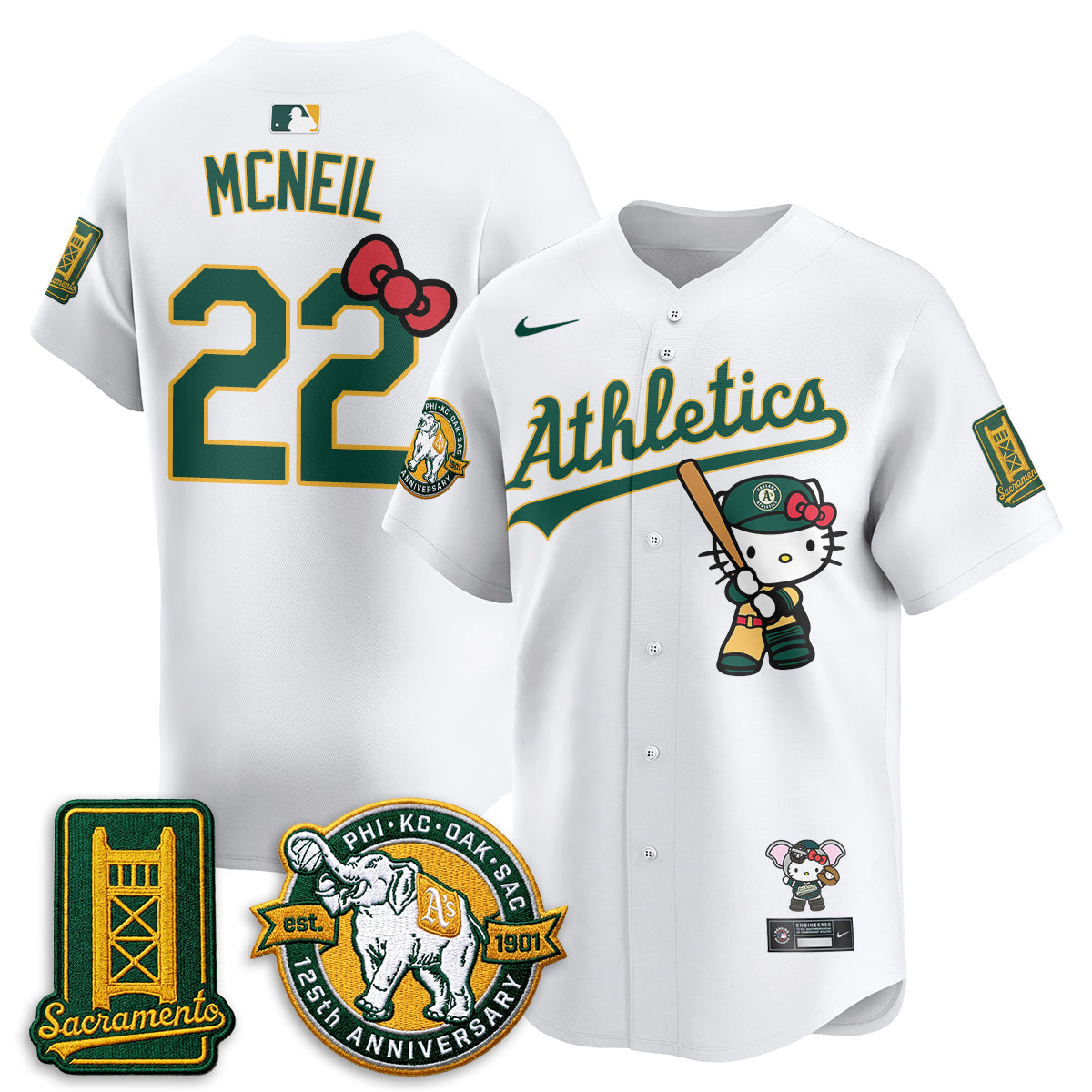 Athletics x Meow KT 2026 Vapor Limited Jersey - Stitched