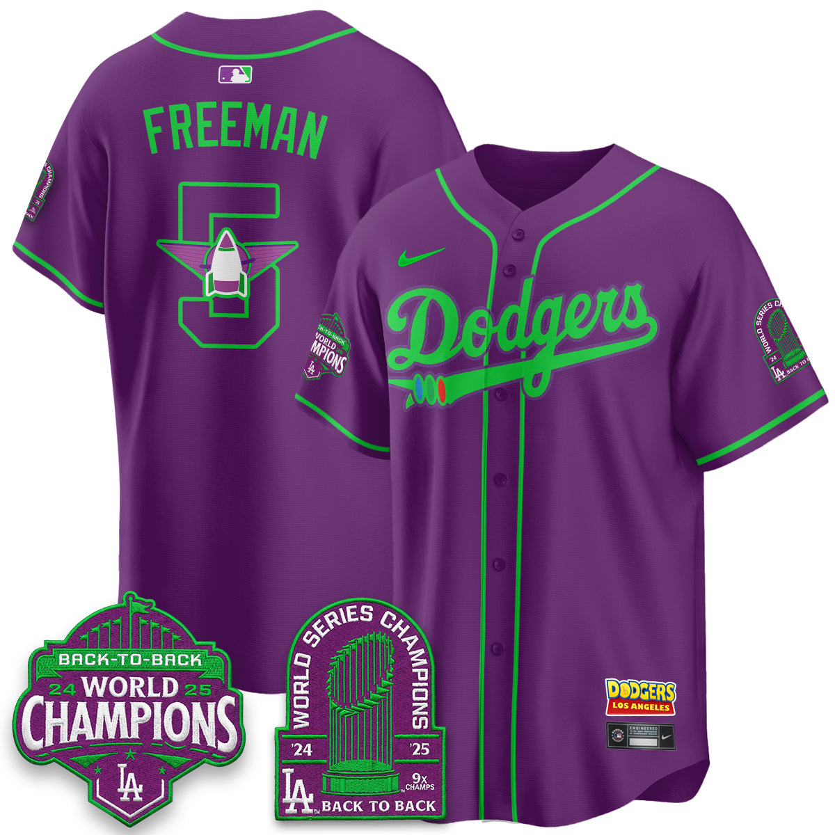Los Angeles Dodgers 2026 Space Ranger Vapor Limited Jersey - Stitched-Cuztomshoes
