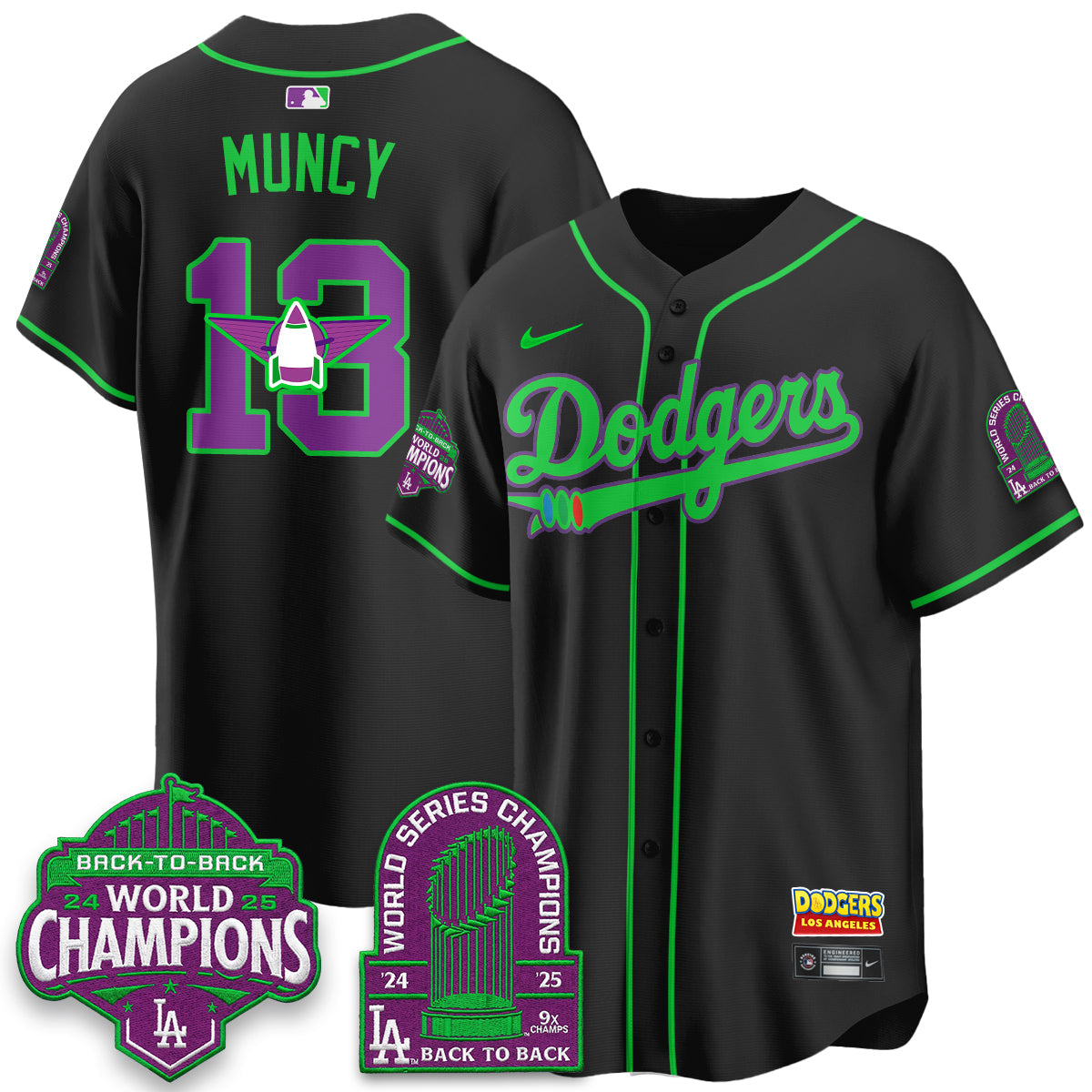 Los Angeles Dodgers 2026 Space Ranger Vapor Limited Jersey - Stitched-Cuztomshoes