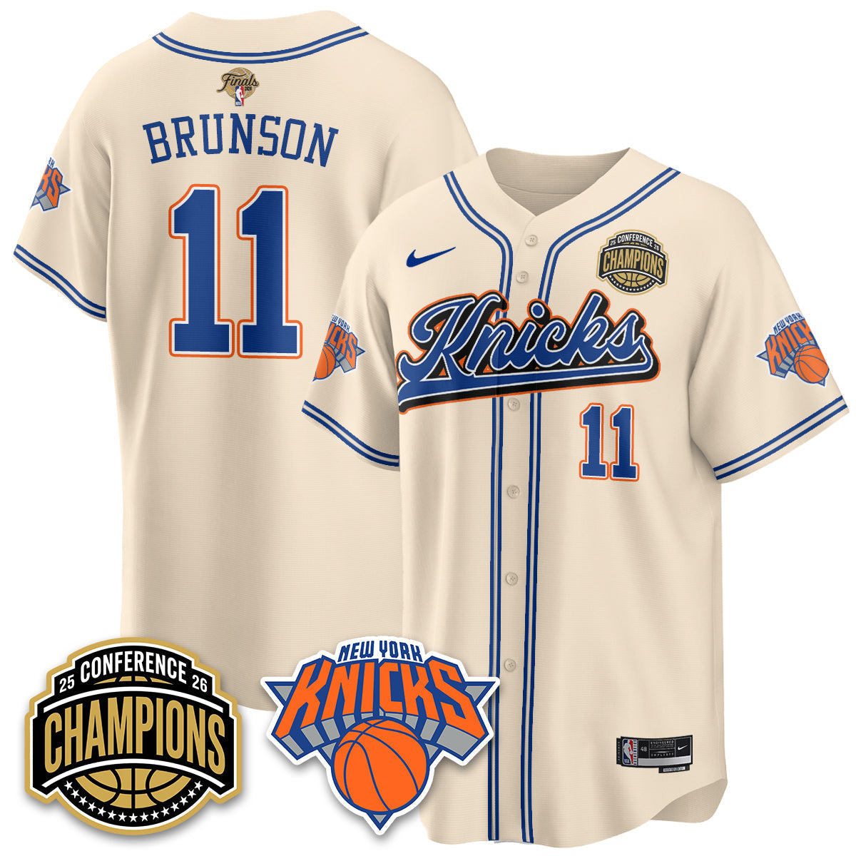 New York Knicks 2026 Basketball Finals Vapor City Edition Jersey V2- Stitched-Cuztomshoes