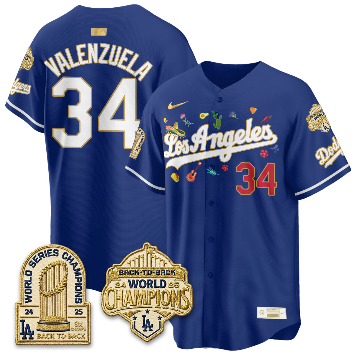 Los Angeles Dodgers Mexican Heritage 2026 Premier Limited Vapor Jersey - Stitched-Cuztomshoes