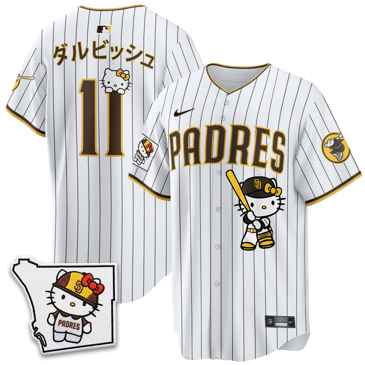 San Diego Padres x Meow KT Vapor Limited Jersey - Stitched V2