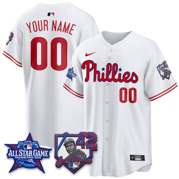 Philadelphia Phillies 2026 Jackie Robinson New Era - All Star Game Vapor Limited Custom Jersey - Stitched