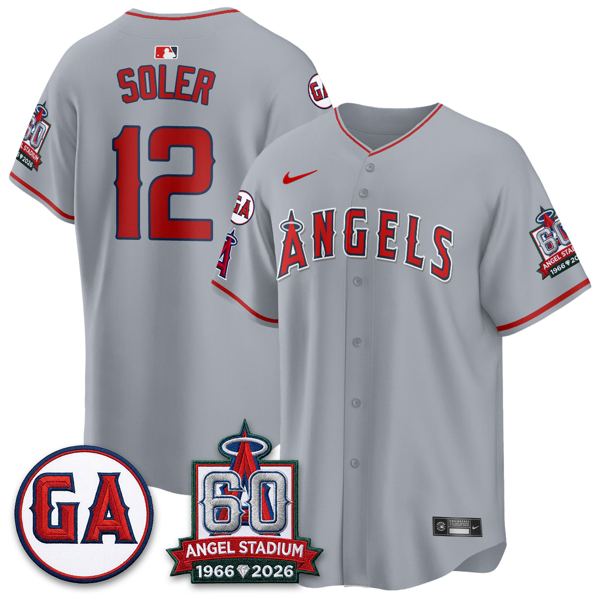 Los Angeles Angels 60th Anniversary Vapor Jersey - Stitched V3-Cuztomshoes