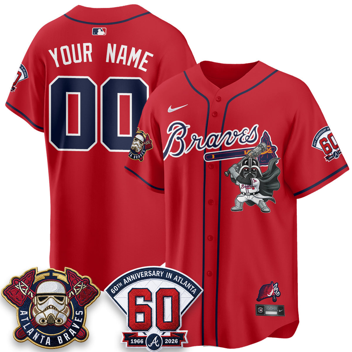 Atlanta Braves x SW Vapor Limited Custom Jersey - Stitched