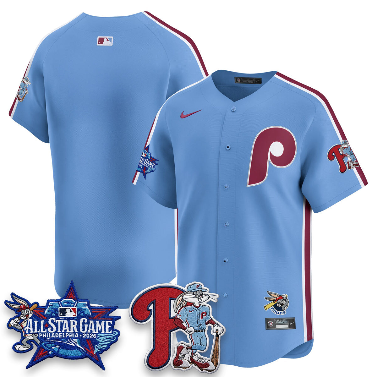 Philadelphia Phillies x Bunny Vapor Premier Limited Jersey - Stitched